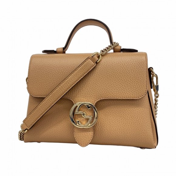GUCCI Brown Leather Bag - Picture 1 of 12